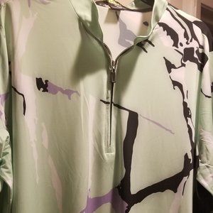 Jamie Sadock XXL long sleeve womens Golf shirt BEAUTIFUL